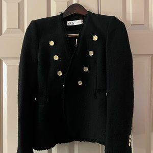 Blazer gold buttons